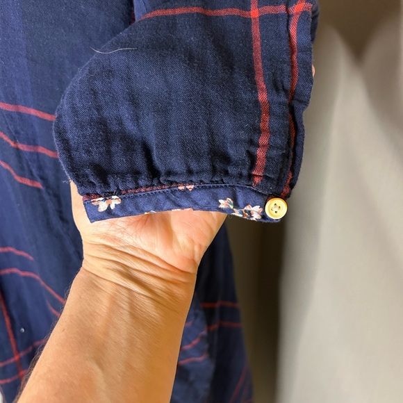 ANTHROPOLOGIE ISABELLA SINCLAIR HOMESTEAD PLAID SHIRT DRESS SIZE SMALL - Picture 5 of 10